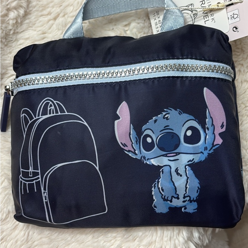 Primark Exclusive Stitch Foldable Backpack.  Opens up to a full size backpack.